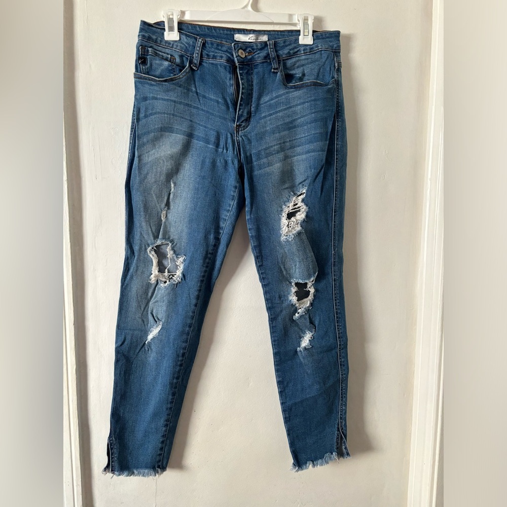 Kancan Distressed Skinny Jeans - Size 131/29